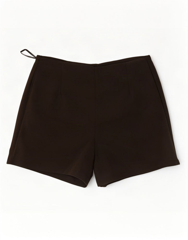 Pantaloncini casual a vita alta da donna Zara medi W28 marroni