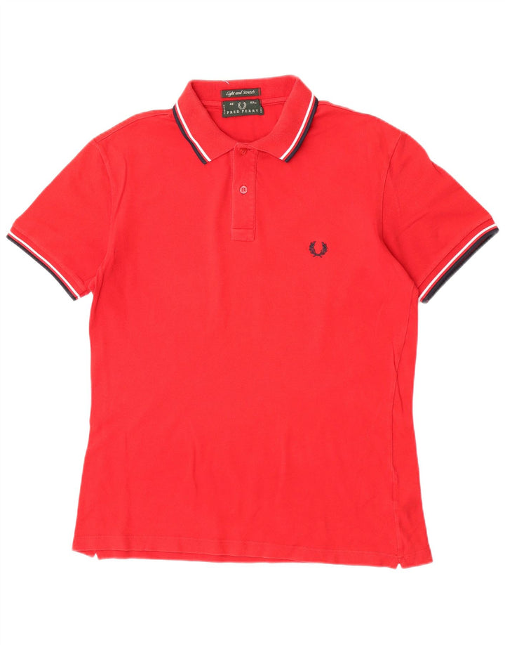 Polo Fred Perry da uomo leggera ed elasticizzata grande rossa