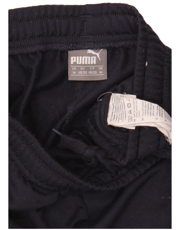 Pantaloni da tuta da uomo Puma Joggers medi in poliestere blu navy