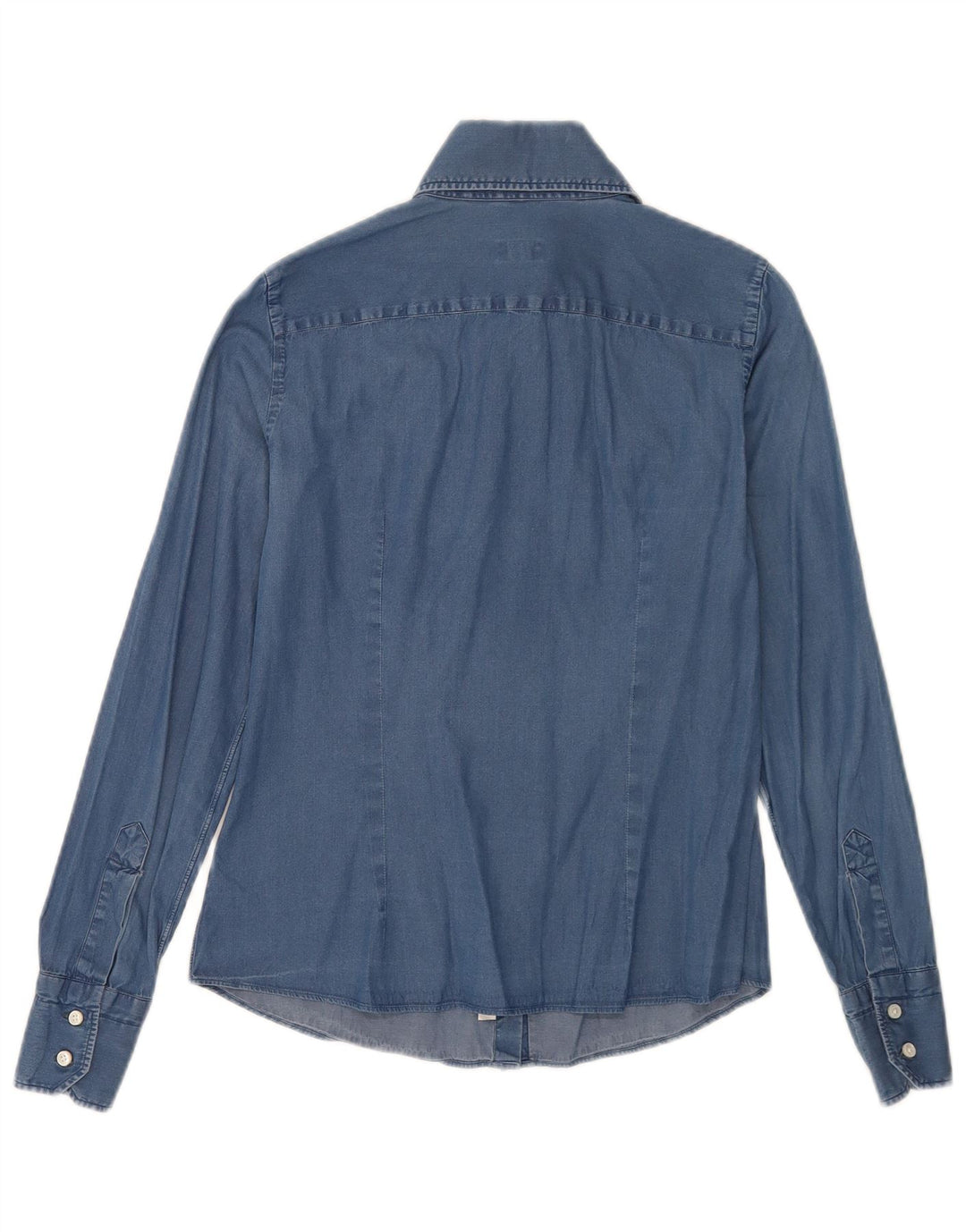 Camicia Barba Donna Denim IT 42 Cotone Blu Medio