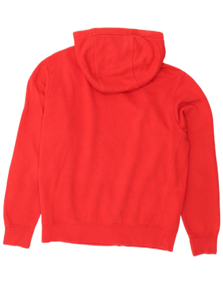 Felpa con cappuccio e zip Nike da uomo piccola in cotone rosso