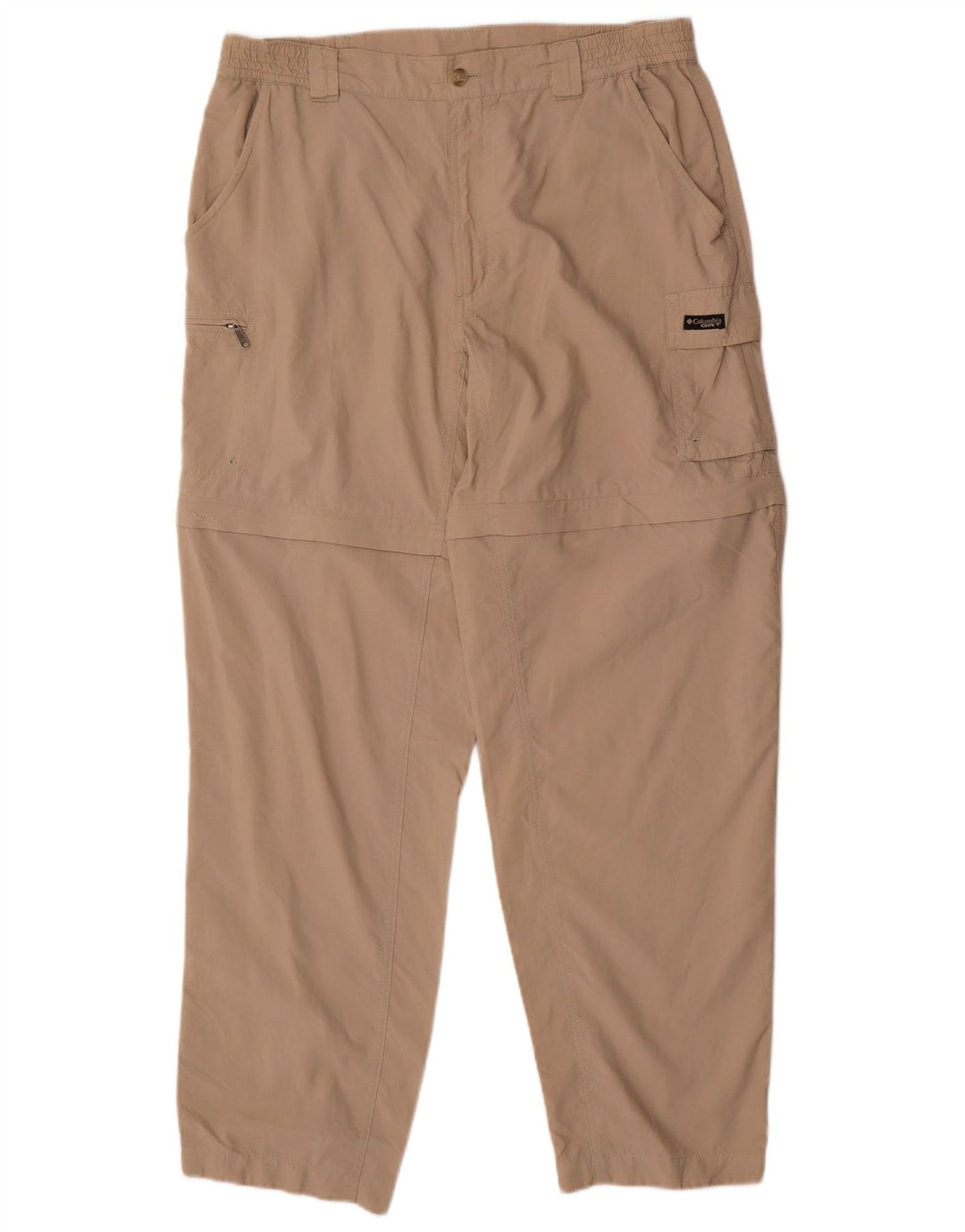 Pantaloni cargo dritti da donna COLUMBIA grandi W32 L30 poliestere beige
