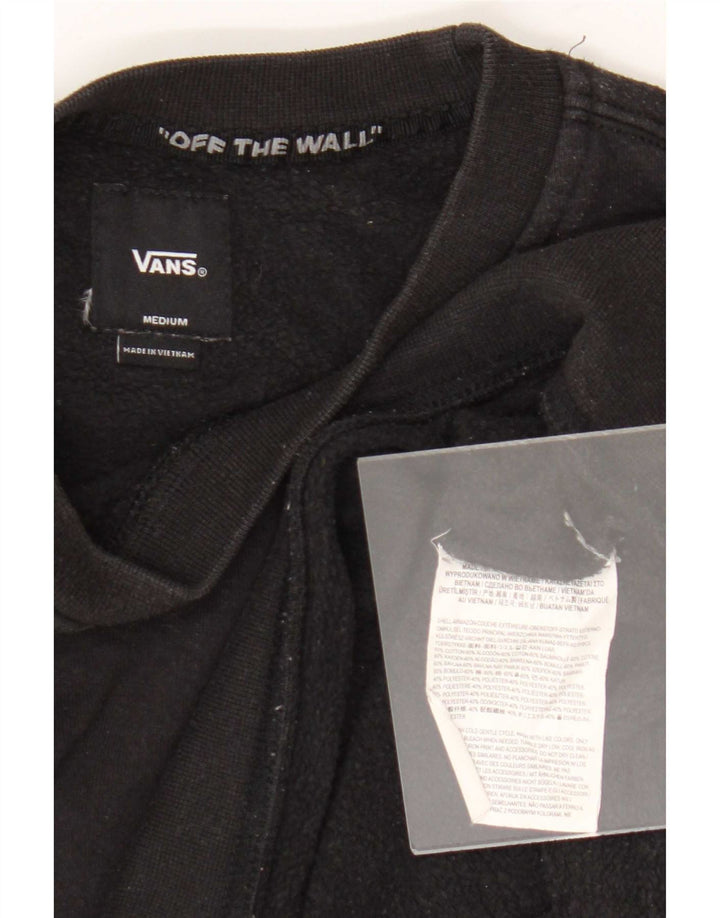 Felpa grafica da uomo Vans, maglione, cotone nero medio