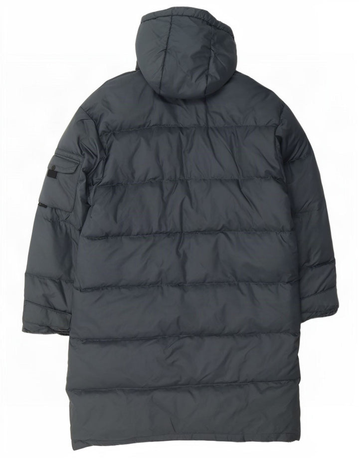 Cappotto imbottito con cappuccio da uomo Diadora UK 40 Large Blu Navy in poliammide