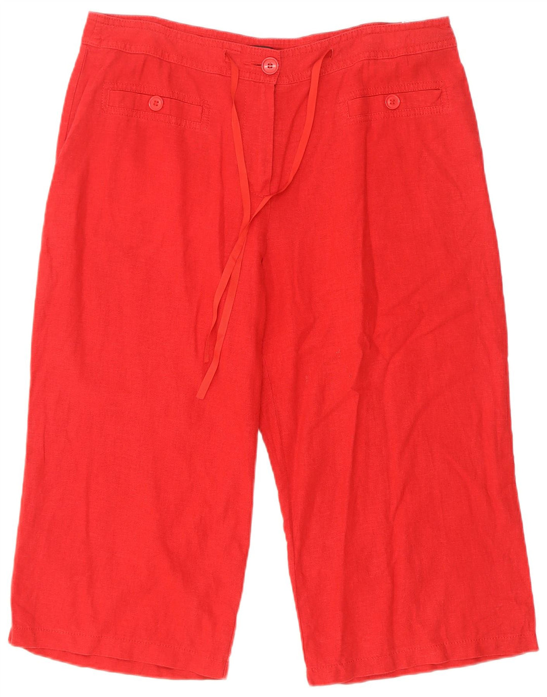 Bermuda da donna Marks & Spencer UK 16 Large W34 Lino rosso
