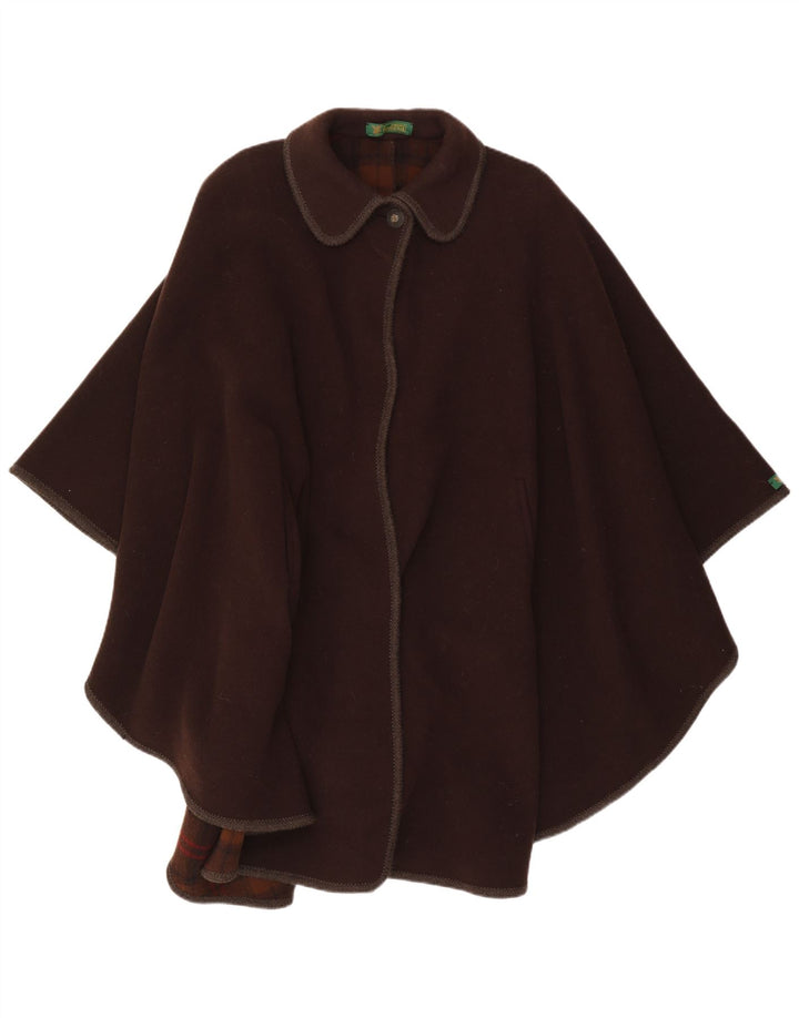 Cappotto Mantella a vestibilità ampia da donna Tyroland IT 44 Lana marrone medio