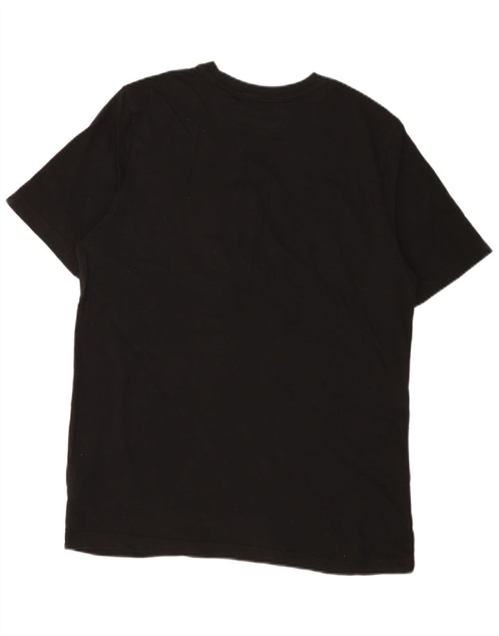 T-shirt grafica da uomo Puma Top in cotone nero medio