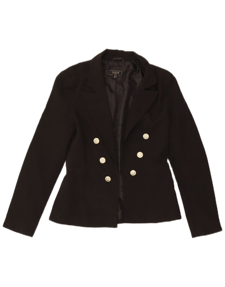 Giacca blazer aperta da donna Lipsy UK 8 piccola poliestere nero