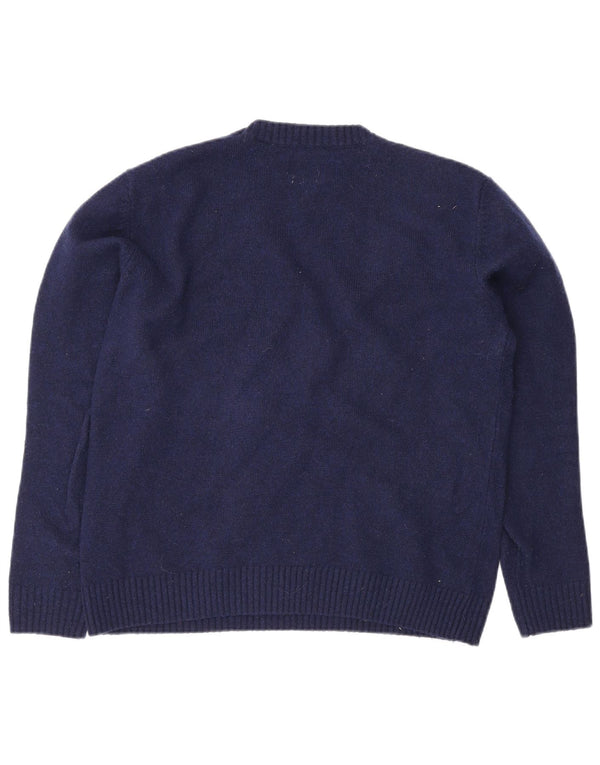 Maglione maglione girocollo vestibilità standard da donna Levi's UK 14 blu navy medio