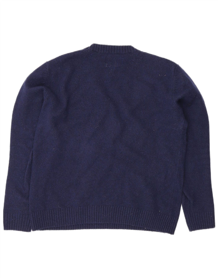 Maglione maglione girocollo vestibilità standard da donna Levi's UK 14 blu navy medio