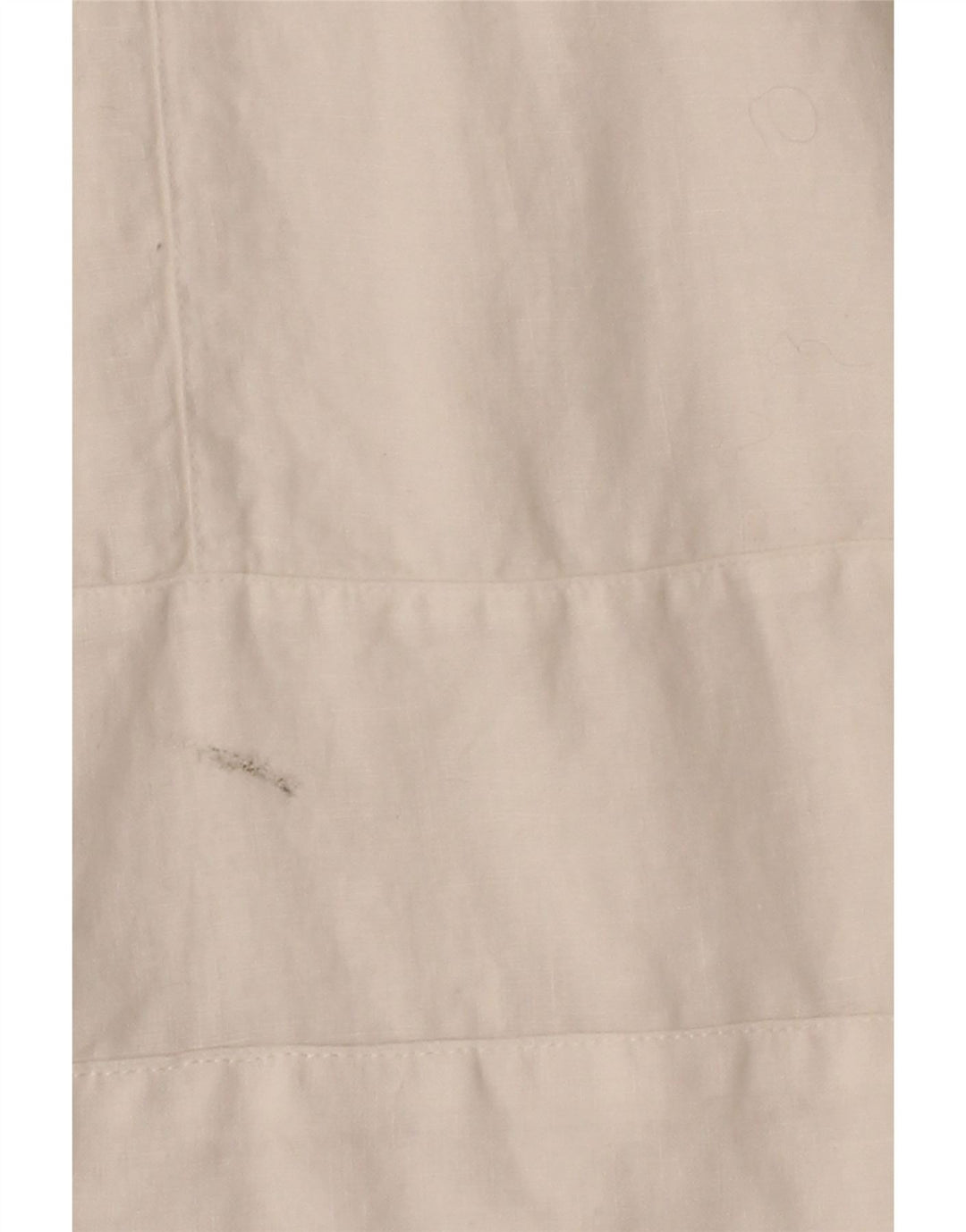 ZANETTI Womens Basic Dress EU 42 Large White Linen