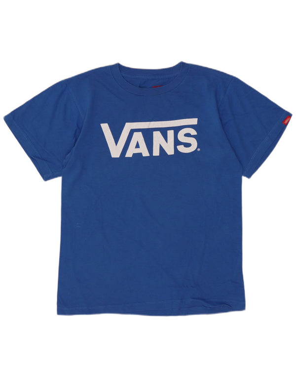 T-shirt grafica da donna con vestibilità classica Vans UK 6 XS Blu
