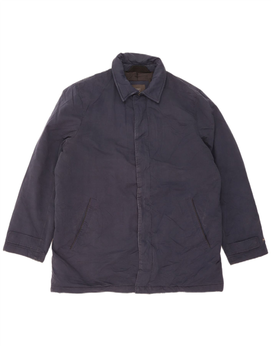 Giacca a vento da uomo Marks & Spencer UK 40 Large in poliestere blu navy