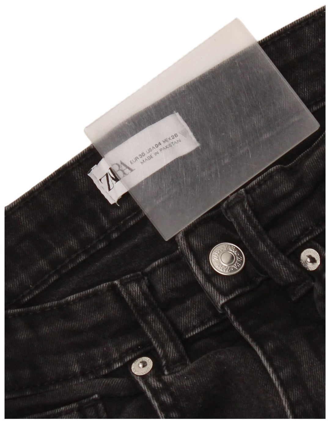 Jeans Bootcut da donna Zara EU 36 XS W26 L25 Nero