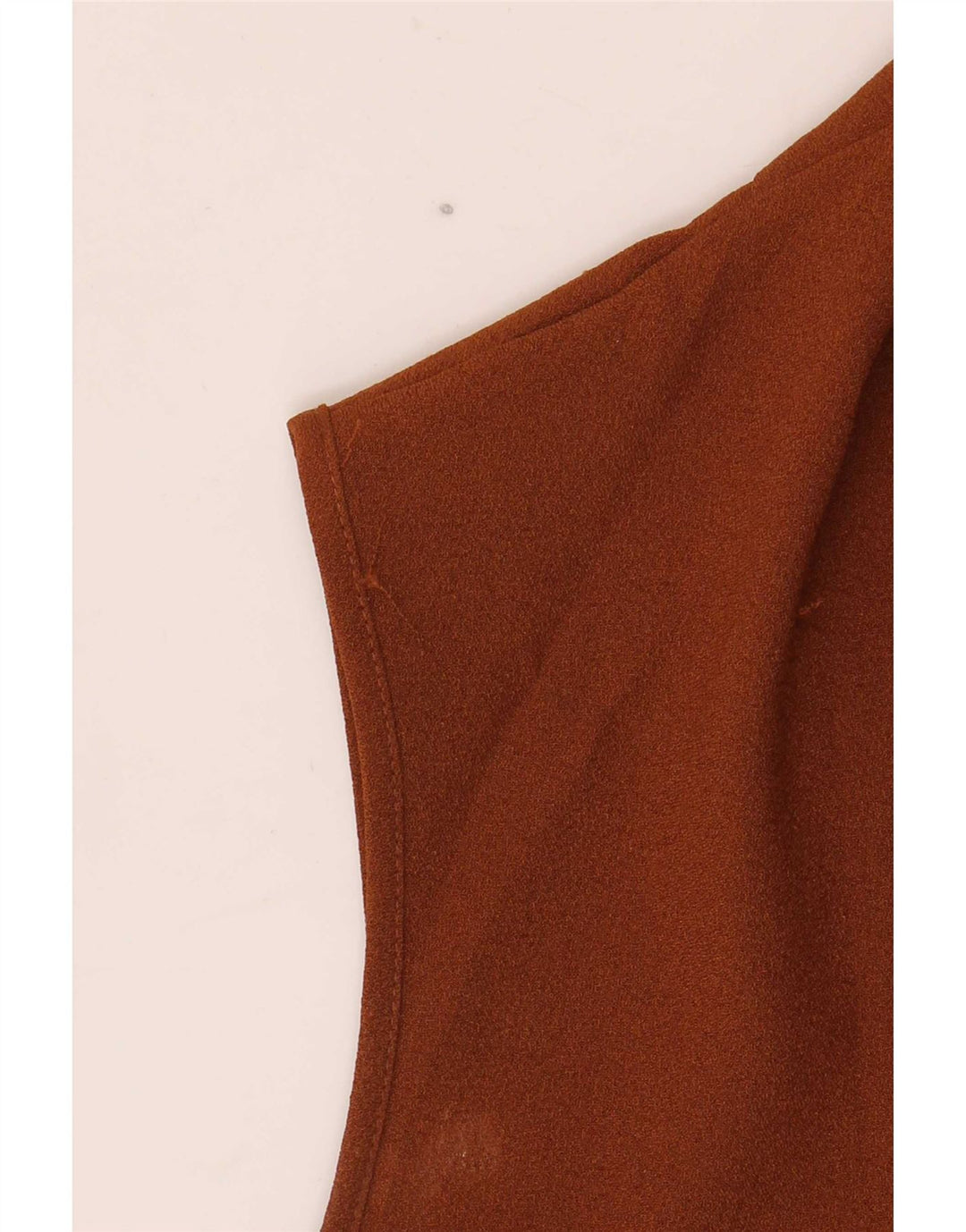Abito tubino senza maniche da donna UK 16 Large Marrone Poliestere