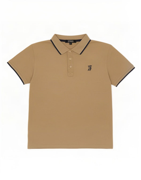 Polo Uomo Trussardi Cotone Beige Medio