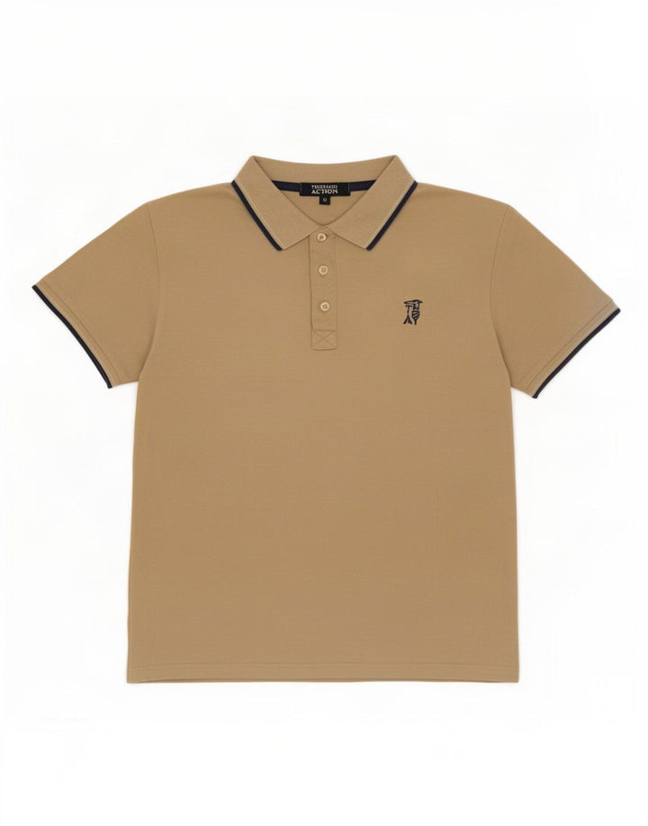 Polo Uomo Trussardi Cotone Beige Medio