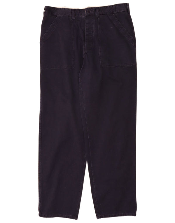 Pantaloni chino affusolati da uomo Avirex W36 L34 cotone blu navy