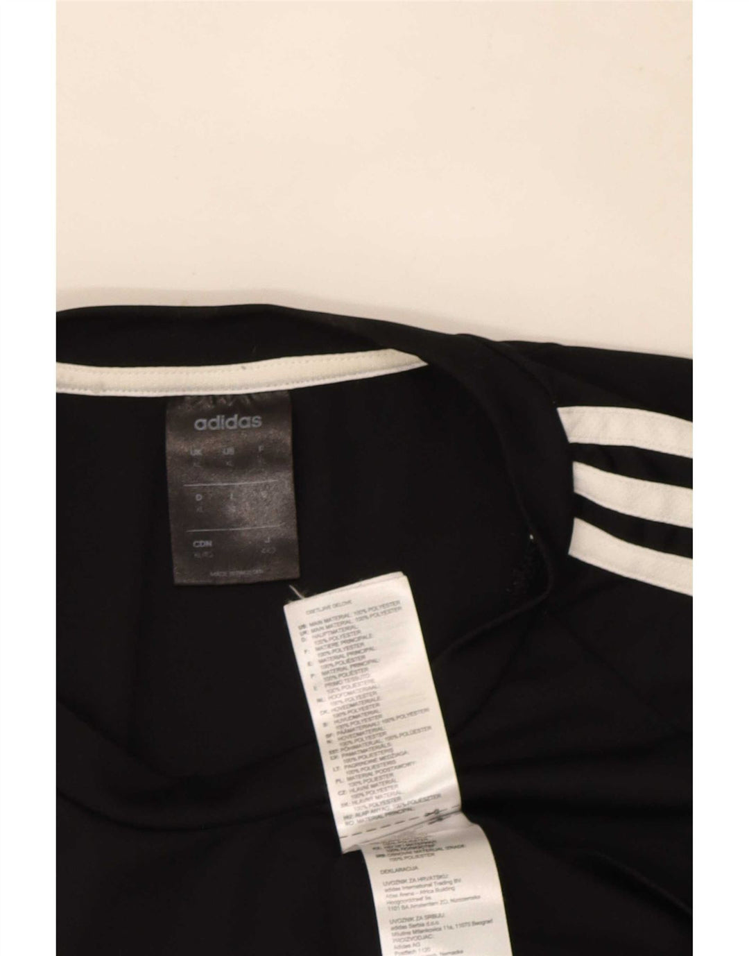 T-shirt Adidas Climalite da uomo Top XL poliestere nero