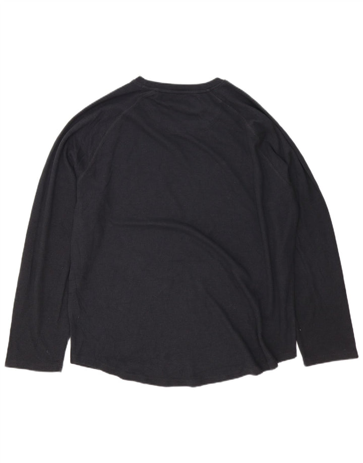 Crew Clothing Top da uomo a maniche lunghe 2XL in cotone nero