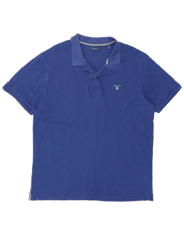 Polo da uomo Gant XL in cotone blu