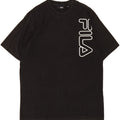 FILA Mens Graphic T-Shirt Top XL Black Cotton Vintage Fila and Second-Hand Fila from Messina Hembry 