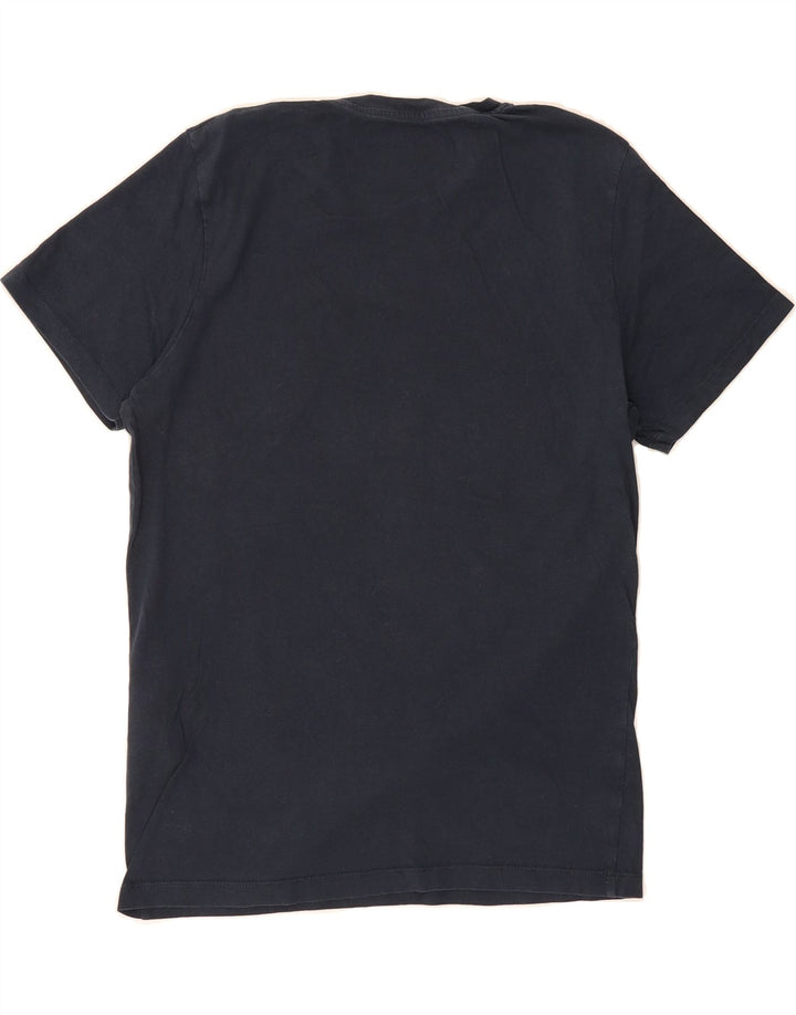 JACK & JONES Mens Core Graphic T-Shirt Top Small Navy Blue Cotton Vintage Jack & Jones and Second-Hand Jack & Jones from Messina Hembry 