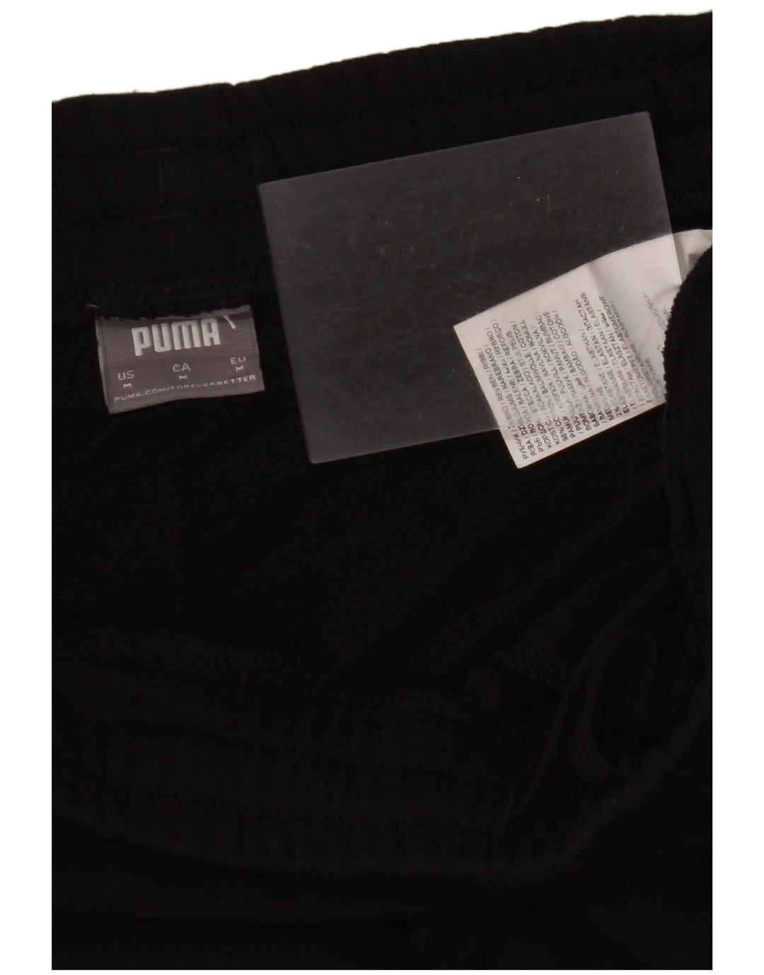 Pantaloni da tuta con grafica PUMA da uomo Joggers medio cotone nero