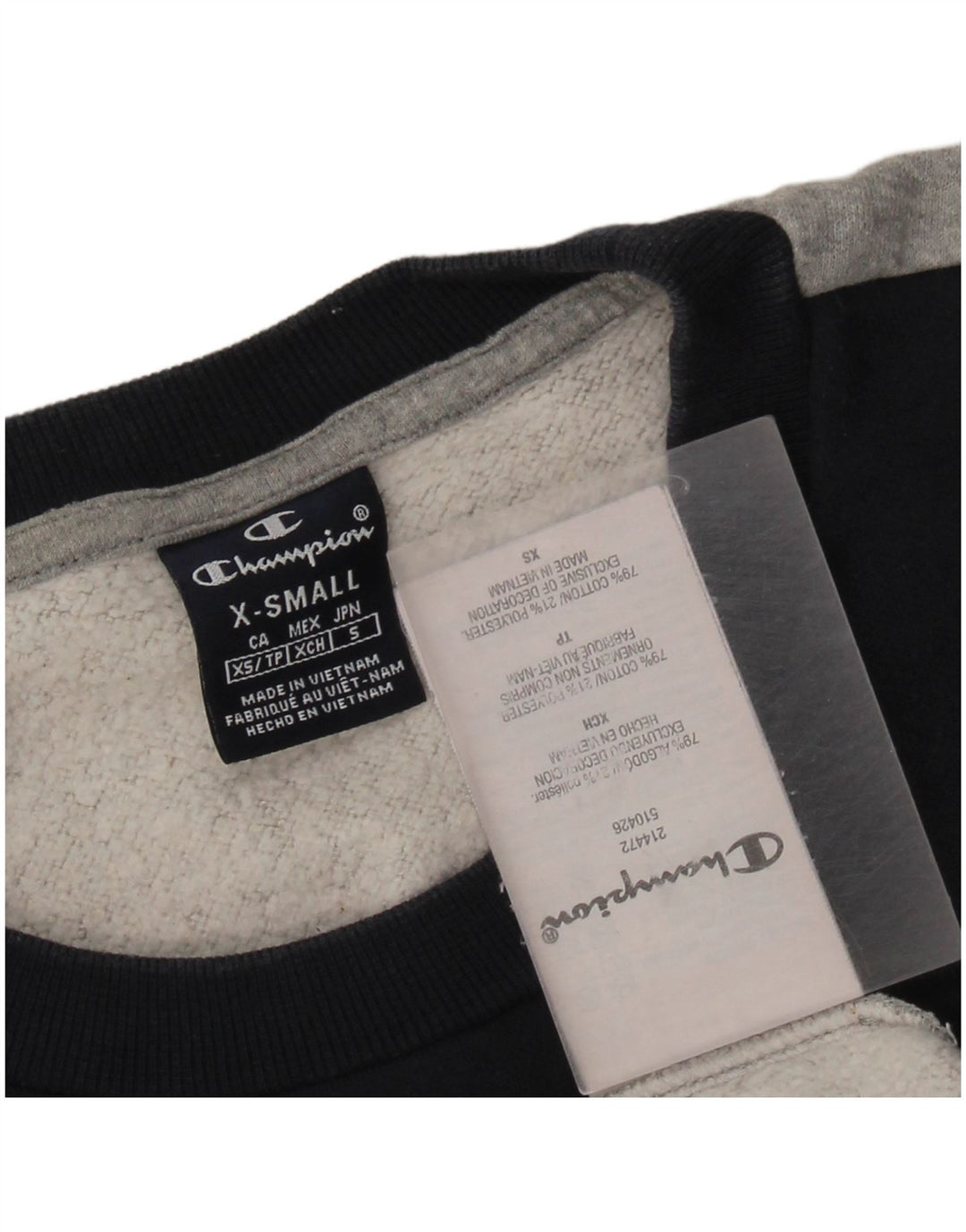 Felpa da uomo Champion XS in cotone color block multicolore