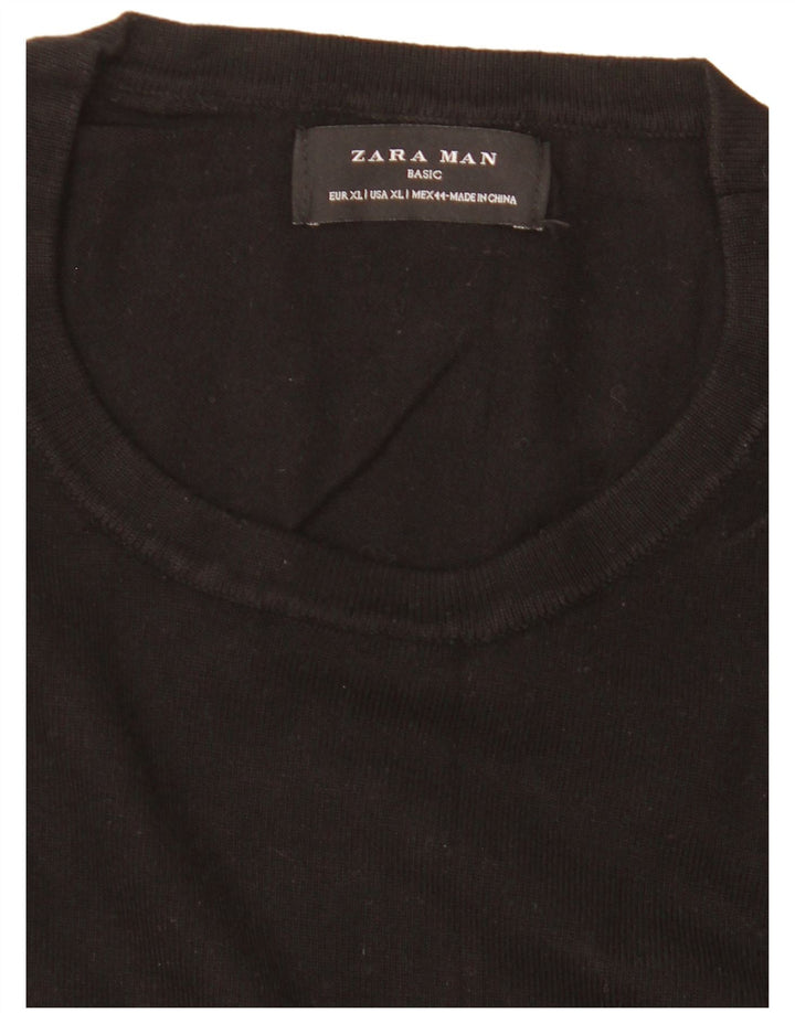 Maglione maglione girocollo da uomo Zara XL nero