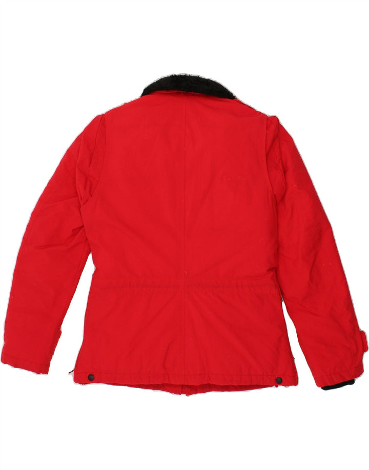 BLAUER Womens Padded Jacket UK 16 Large Red Polyester Vintage Blauer and Second-Hand Blauer from Messina Hembry 