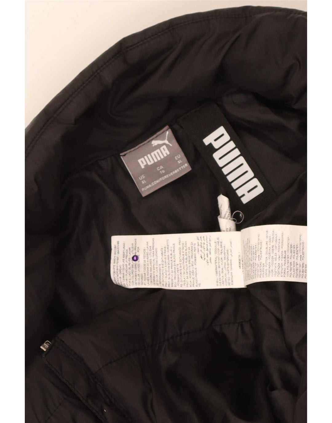 Giacca imbottita da uomo Puma UK 42 XL poliestere nero