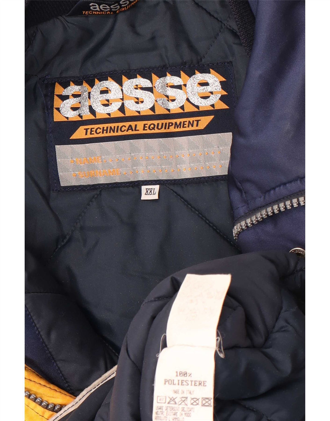 Giacca da sci da uomo Aesse UK 44 2XL Poliestere color block blu navy