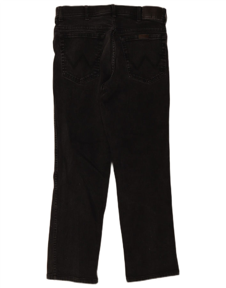 Jeans dritti da uomo Wrangler vestibilità regolare W34 L32 cotone grigio