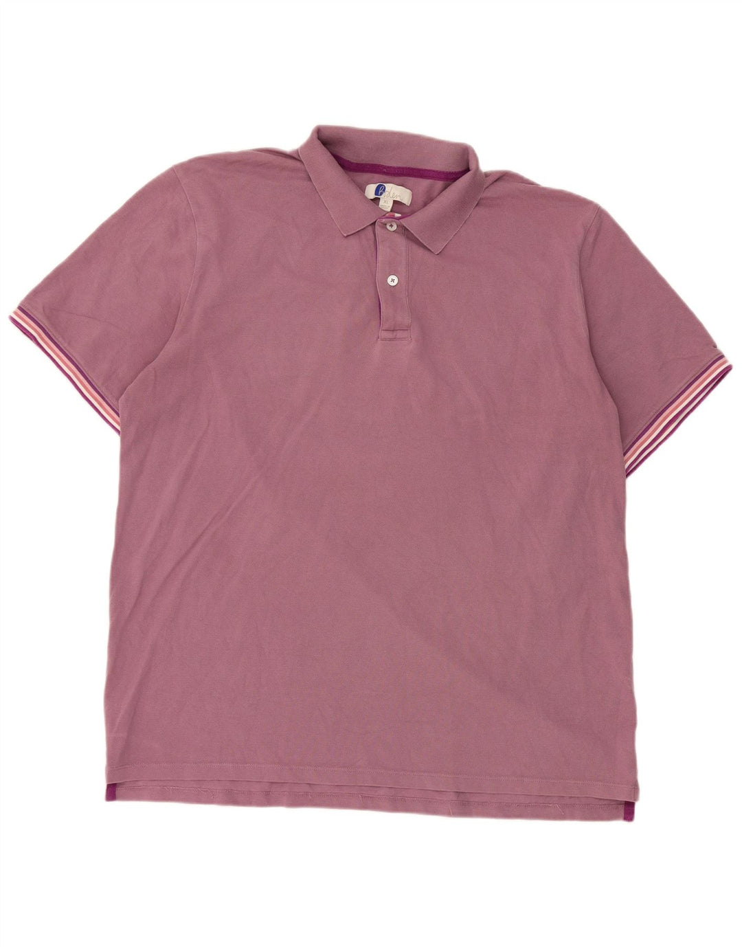 Polo da uomo Boden XL in cotone a righe rosa
