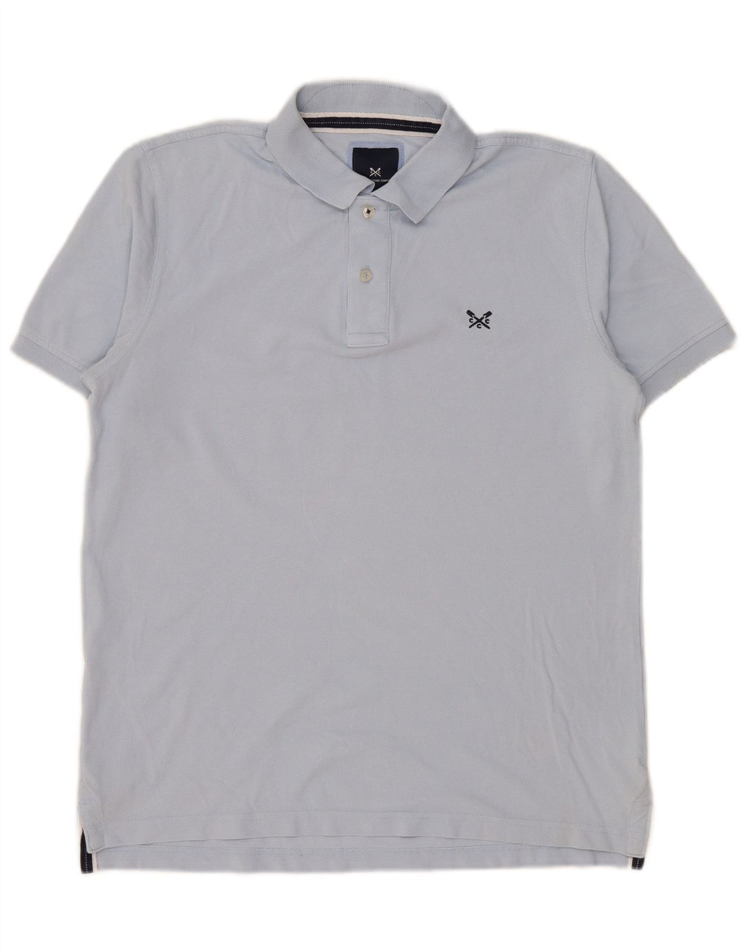 Crew Clothing Polo da uomo in cotone blu medio
