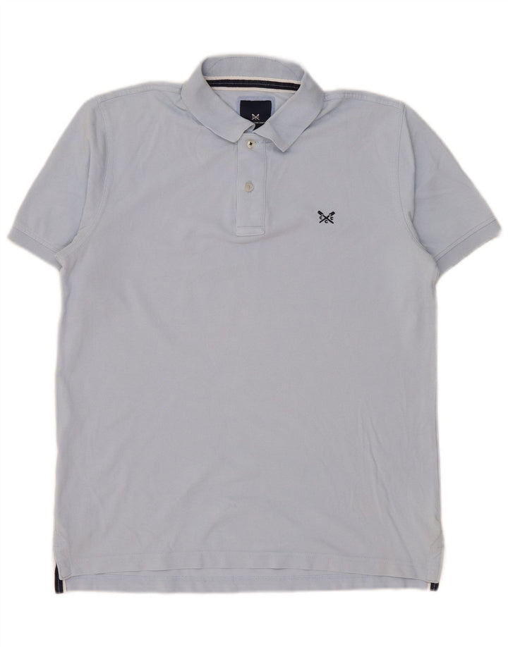 Crew Clothing Polo da uomo in cotone blu medio
