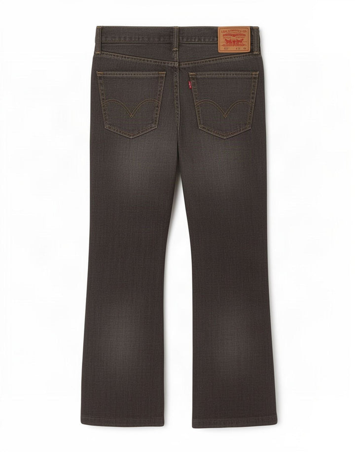 Levi's Uomo 527 Jeans Bootcut W32 L27 Cotone Grigio