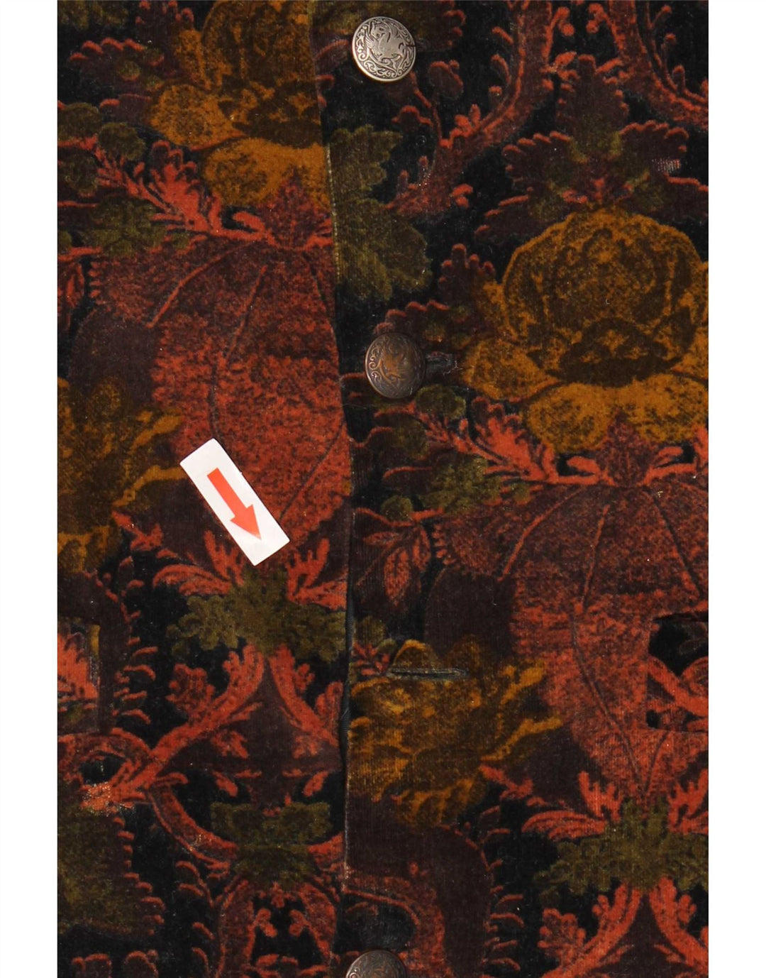 Gilet da uomo Mckay XL in cotone floreale multicolore