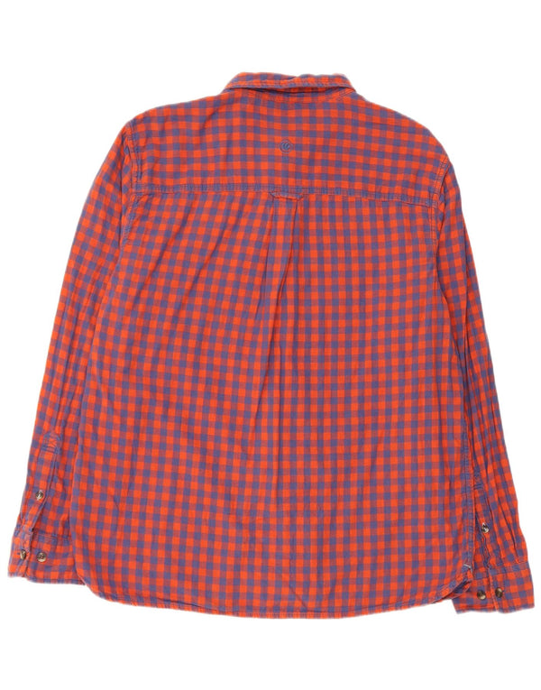 Camicia da uomo Fat Face XL in cotone a quadretti rossi