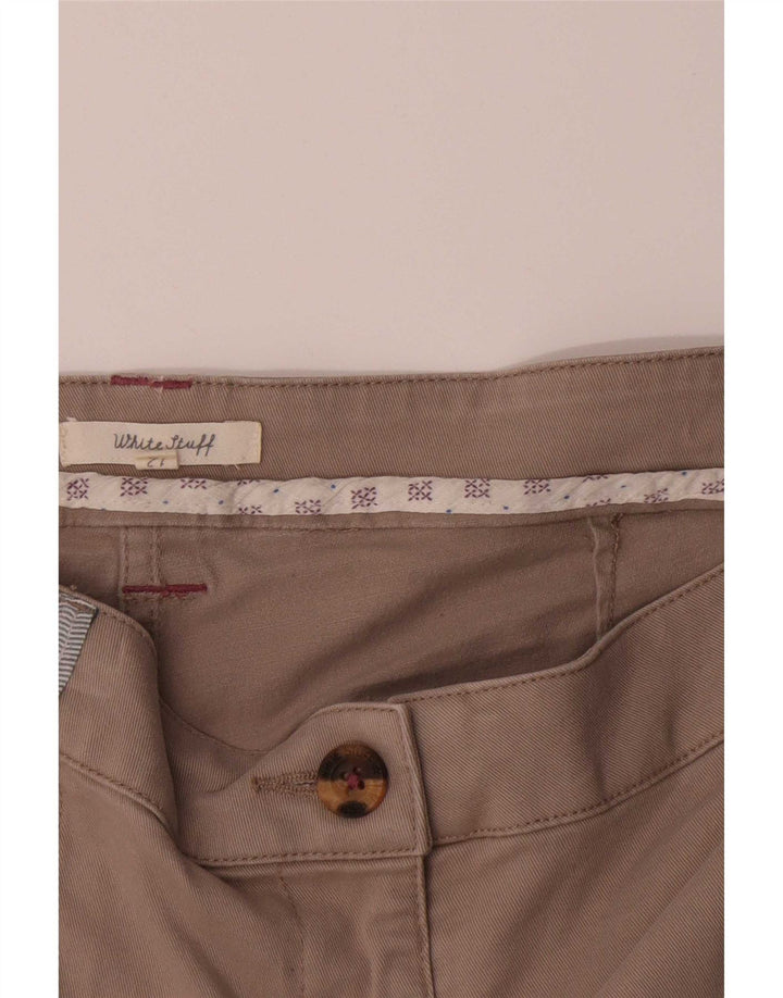 Pantaloncini da donna White Stuff UK 12 Medi W34 Cotone beige