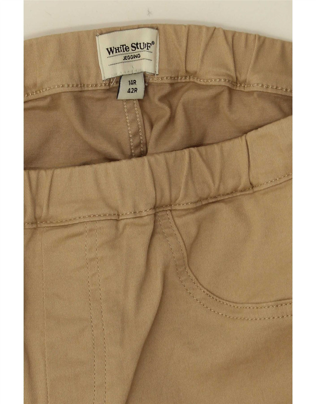 Pantaloni corti Jegging da donna di White Stuff UK 14 Medio W30 L25 Beige