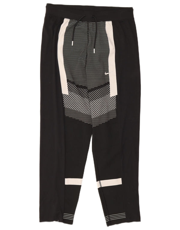 Pantaloni da tuta Nike Dri Fit da donna UK 14 Large Black Colourblock