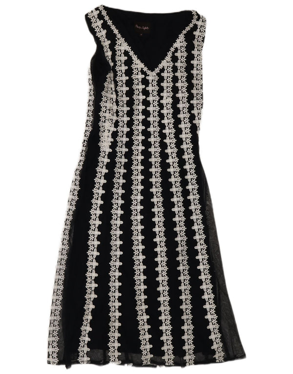 PHASE EIGHT Womens Sleeveless Maxi Dress UK 10 Small  Navy Blue Floral