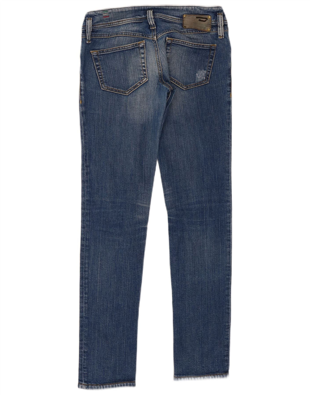 Jeans slim da donna Diesel Matic effetto consumato W28 L32 Blu