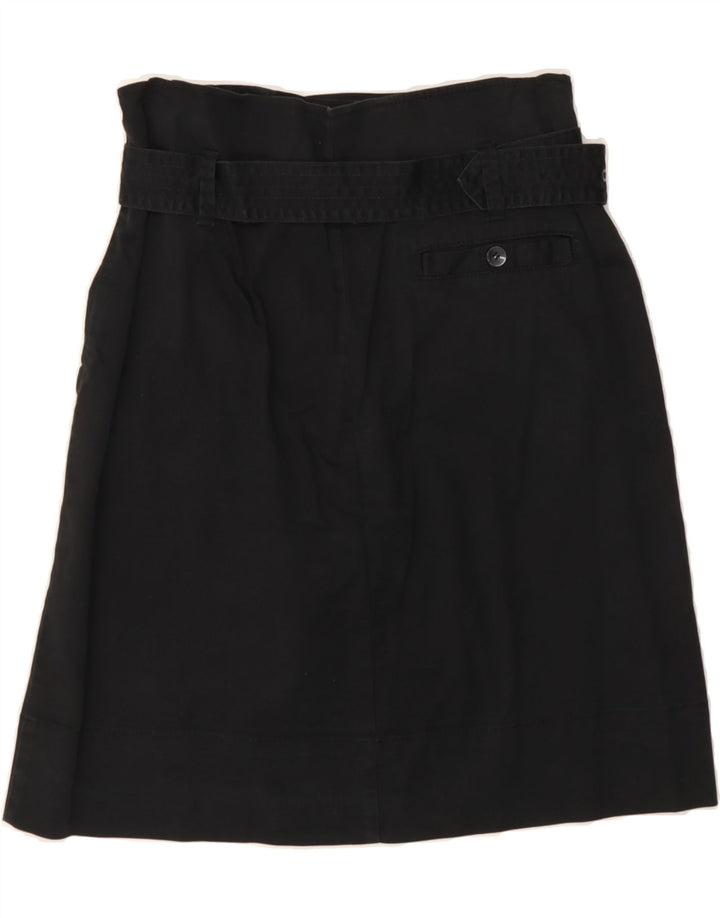 BENETTON Womens Straight Skirt IT 42 Medium W30 Black Cotton Vintage Benetton and Second-Hand Benetton from Messina Hembry 