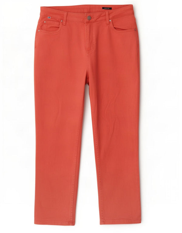 Crew Clothing Womens Cropped Jeans UK 12 Medium W30 L23 Red Cotton