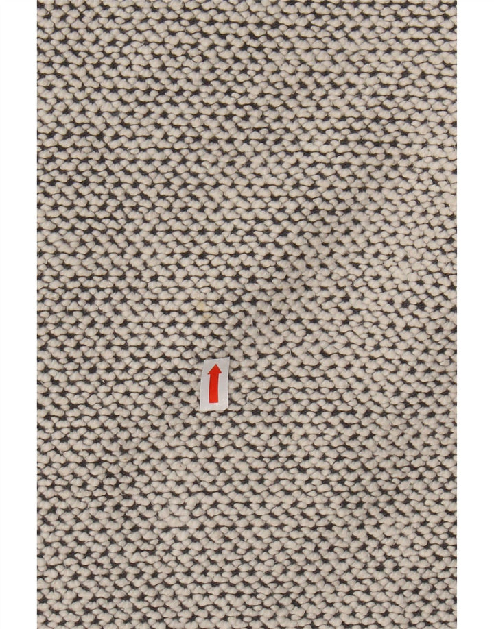 WEIRD FISH Felpa da uomo con zip e collo maglione 3XL cotone grigio