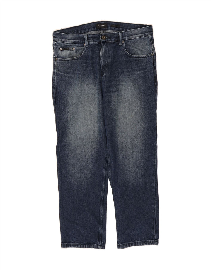 PIERRE CARDIN Mens Regular Straight Jeans W36 L28 Blue Cotton Vintage Pierre Cardin and Second-Hand Pierre Cardin from Messina Hembry 