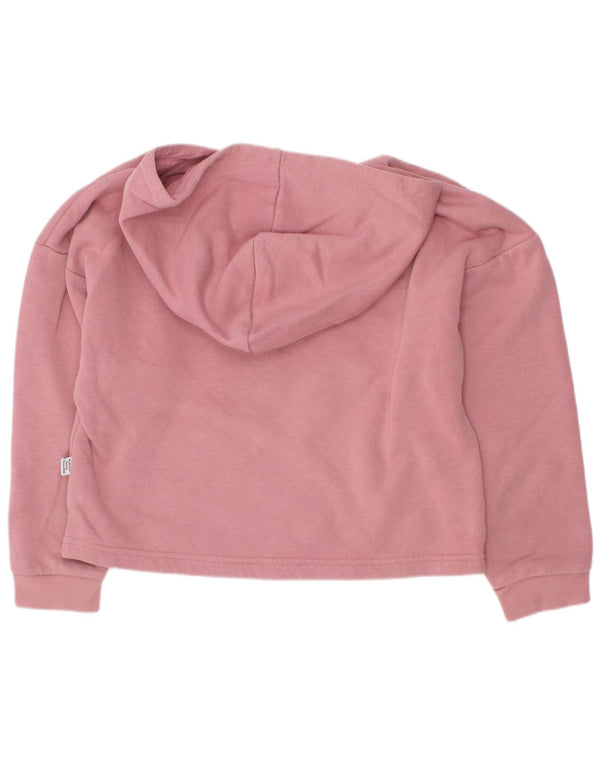 Felpa con cappuccio grafica per ragazze Puma 7-8 anni in cotone rosa